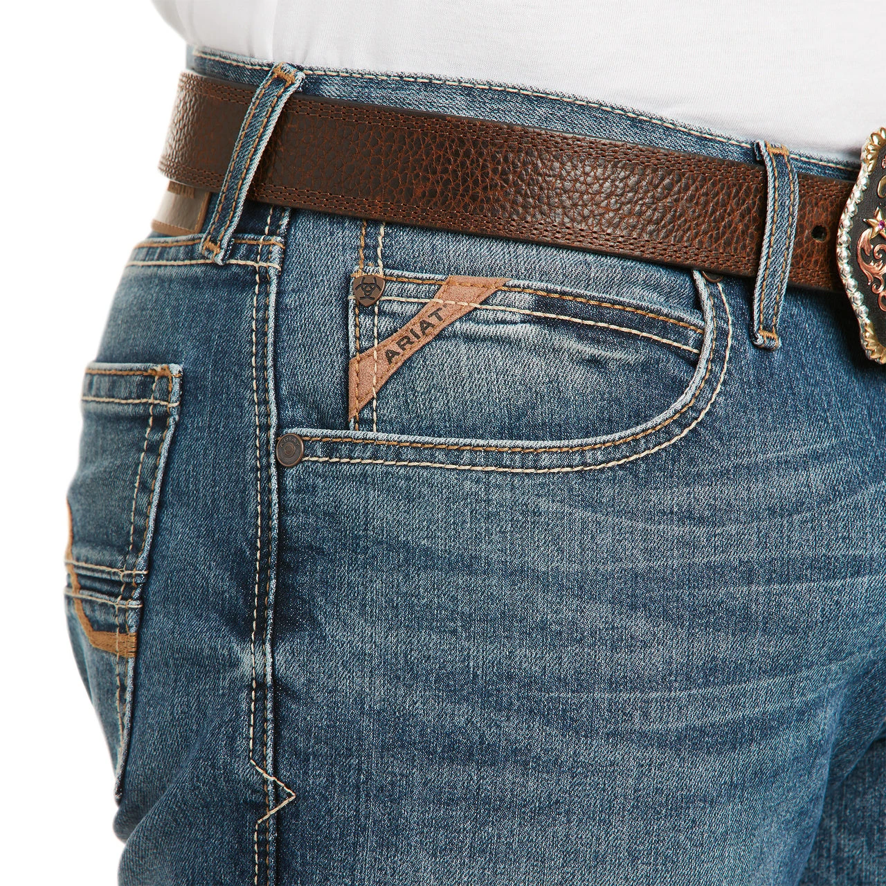 Ariat Men's Campbell M4 Relaxed Boot Cut Jeans 10036074 3 Ariat Men's Campbell M4 Relaxed Boot Cut Jeans 10036074 - Image 3