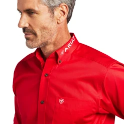 Ariat® Men's Casual Team Logo Southwest Red Button Down Shirt 10040702 -ARIA Clothing Shop 10040702D