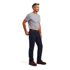 Ariat Men's Rebar M4 DuraStretch™ Made Tough Navy Pants 10041084 -ARIA Clothing Shop 10041084 full