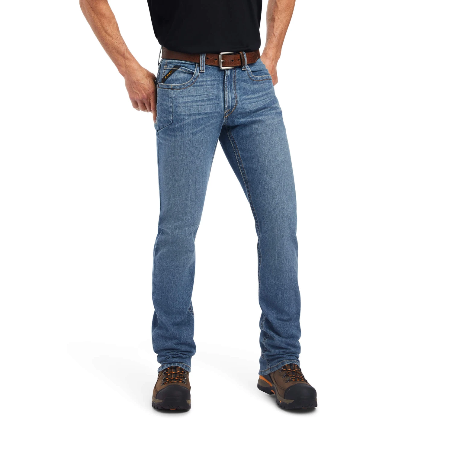 Ariat® Men's Rebar M4 DuraStretch™ Edge Ventura Bootcut Jeans 10041087 2 Ariat® Men's Rebar M4 DuraStretch™ Edge Ventura Bootcut Jeans 10041087 - Image 2