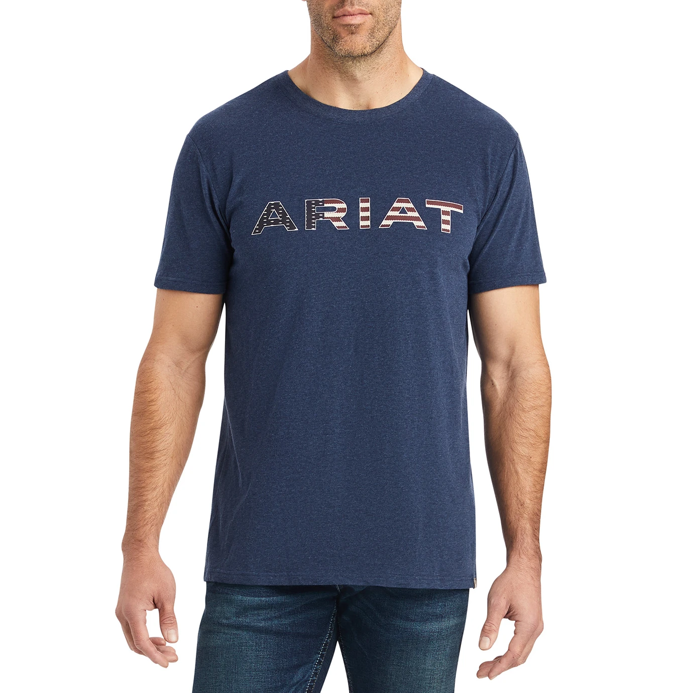 Ariat® Men's Chimayo Navy Heather Graphic T-Shirt 10042193 2 Ariat® Men's Chimayo Navy Heather Graphic T-Shirt 10042193 - Image 2