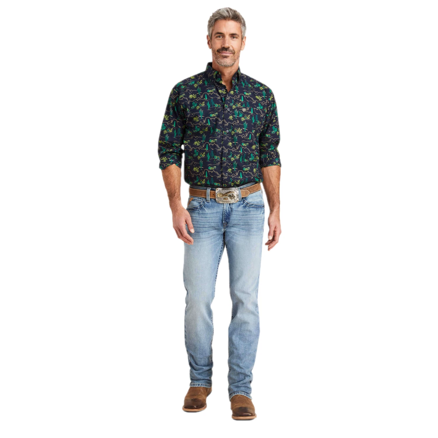 Ariat® Men's M7 Slim Fit Light Wash Straight Leg Jeans 10043187 6 Ariat® Men's M7 Slim Fit Light Wash Straight Leg Jeans 10043187 - Image 6