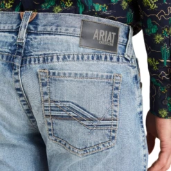 Ariat® Men's M7 Slim Fit Light Wash Straight Leg Jeans 10043187 9 Ariat® Men's M7 Slim Fit Light Wash Straight Leg Jeans 10043187 -ARIA Clothing Shop 10043187d