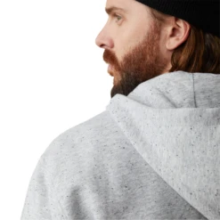 Ariat® Men's Rebar Workman 1/4 Zip Heather Grey Hoodie 10043367 9 Ariat® Men's Rebar Workman 1/4 Zip Heather Grey Hoodie 10043367 -ARIA Clothing Shop 10043367f