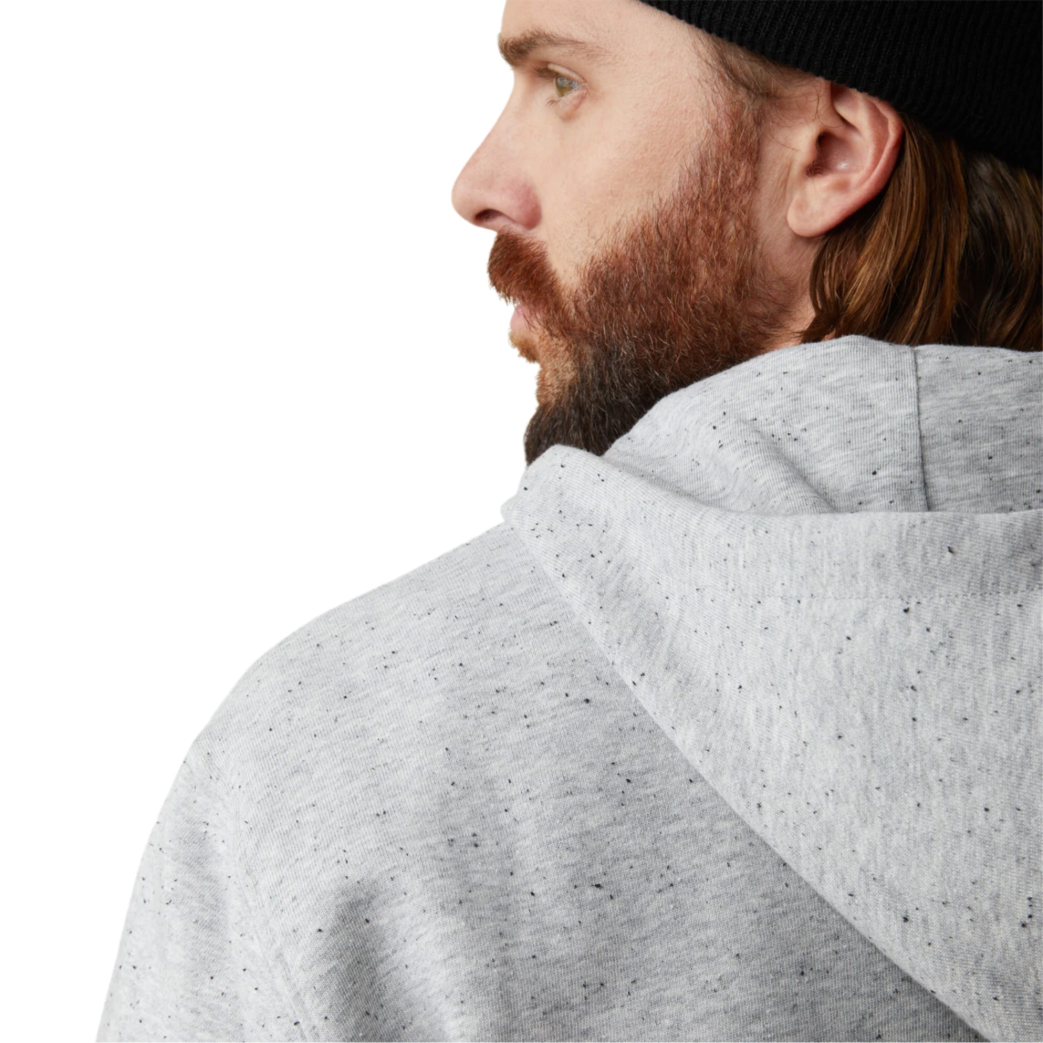 Ariat® Men's Rebar Workman 1/4 Zip Heather Grey Hoodie 10043367 4 Ariat® Men's Rebar Workman 1/4 Zip Heather Grey Hoodie 10043367 - Image 4