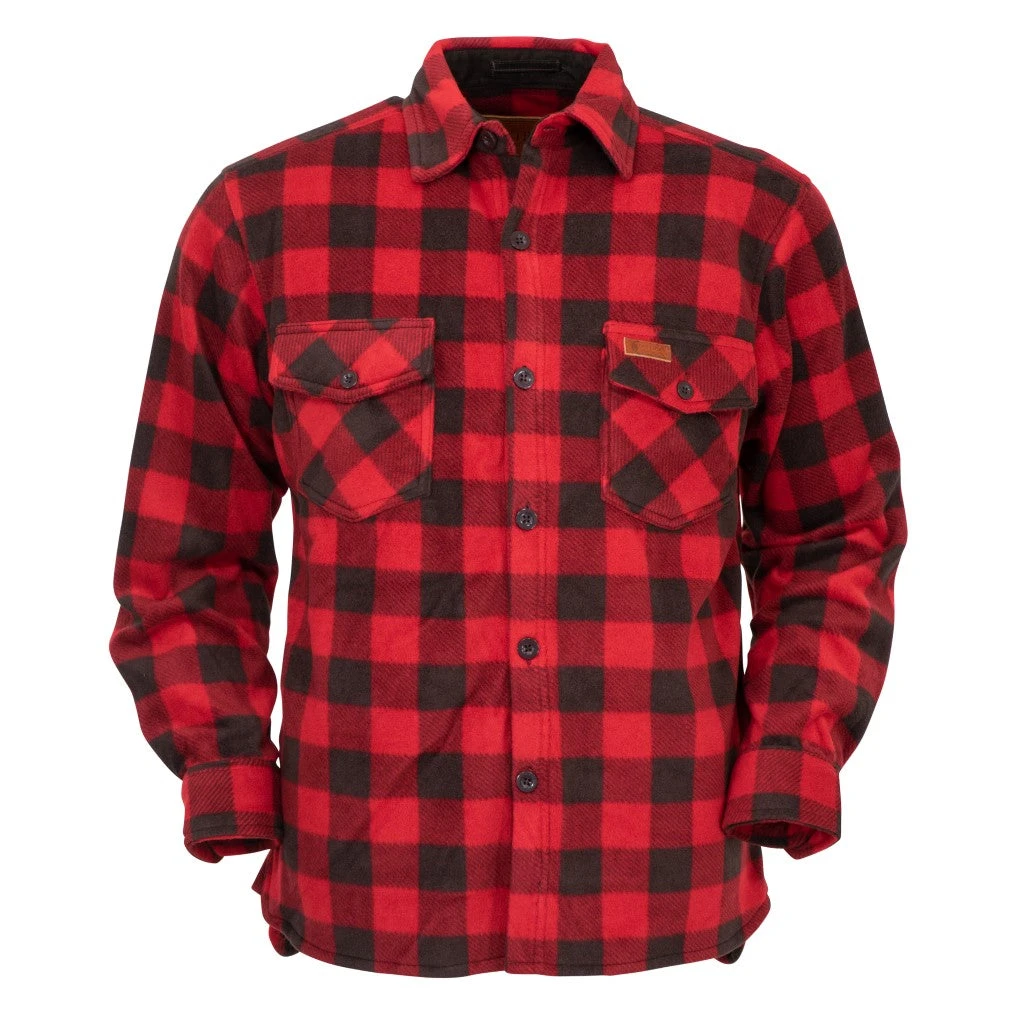 Outback Trading Company Men's Red Plaid Big Shirt 4268-RED 1 Outback Trading Company Men's Red Plaid Big Shirt 4268-RED