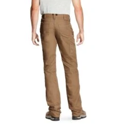 AriatĀ® Men's Rebar M4 DuraStretch Canvas Khaki Utility Pants 10023475