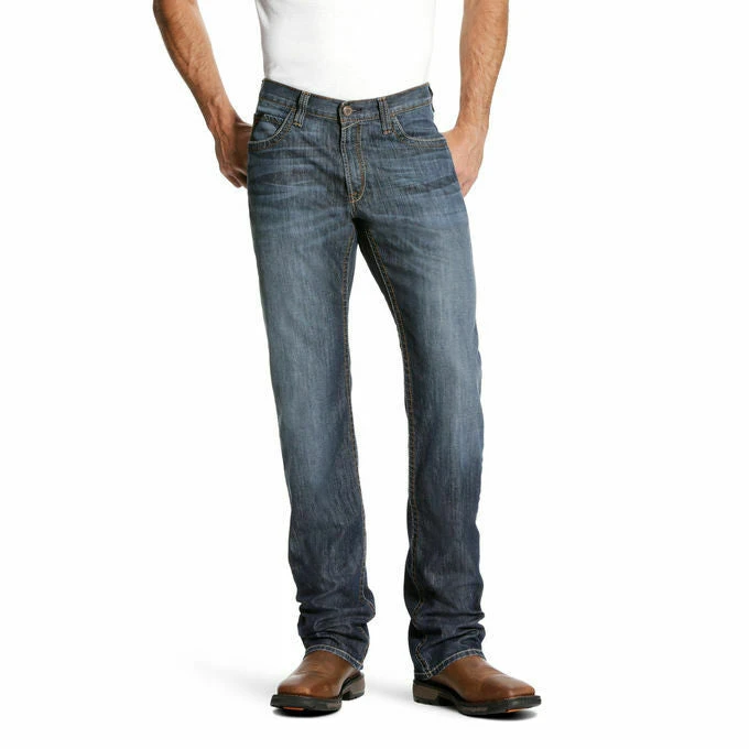 Ariat® Men's FR M4 Low Rise DuraStretch Light Boot Cut Jeans 10023466 2 Ariat® Men's FR M4 Low Rise DuraStretch Light Boot Cut Jeans 10023466 - Image 2
