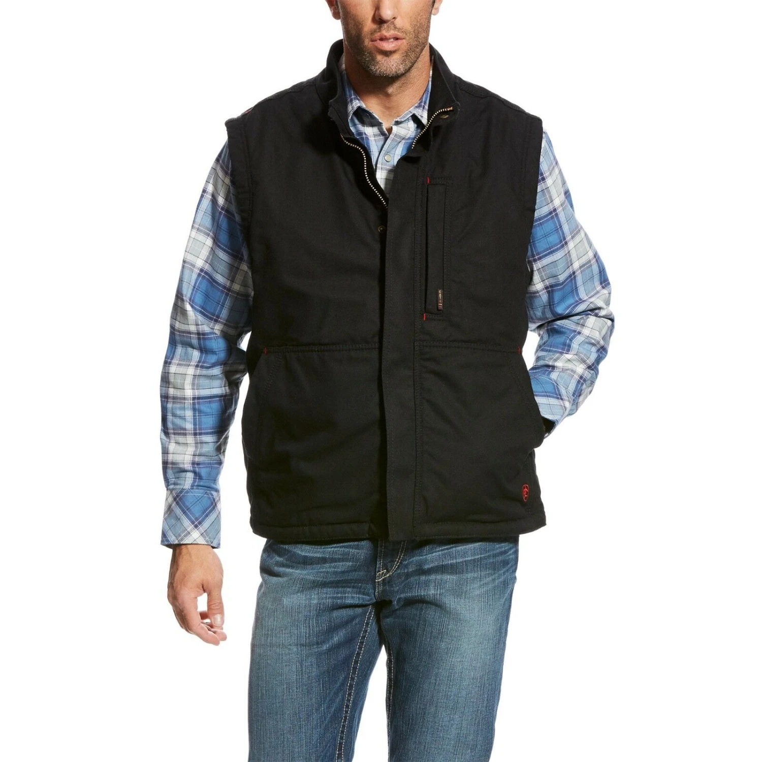 Ariat® Men's FR Workhorse Black Insulated Vest 10024030 1 Ariat® Men's FR Workhorse Black Insulated Vest 10024030
