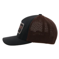 Hooey® Men's Cactus Ropes 5-panel Black & Brown Flexfit Cap CR085 -ARIA Clothing Shop CR085 1