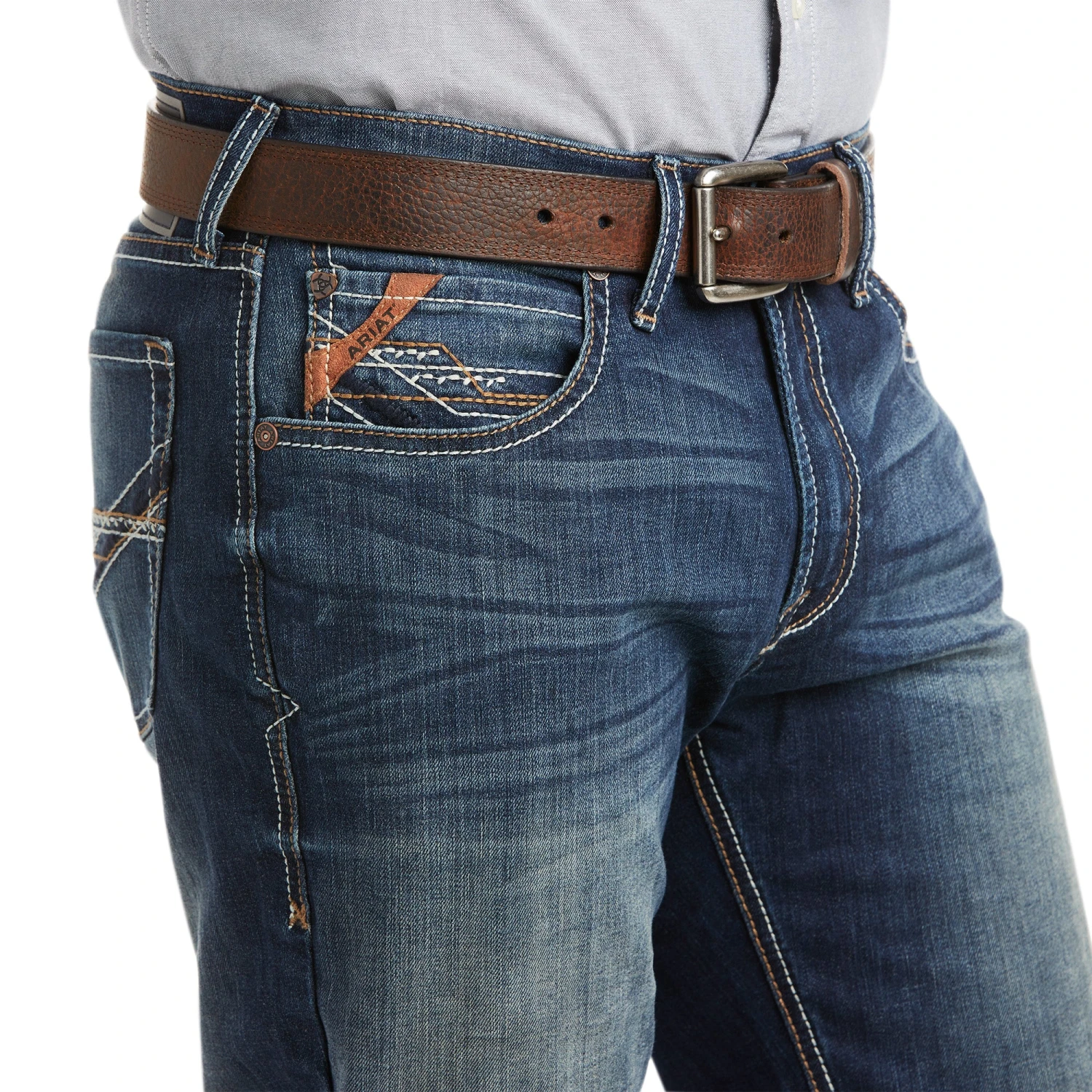 Ariat® Men's M5 Tyler TEKStretch Stackable Straight Leg Jeans 10037967 3 Ariat® Men's M5 Tyler TEKStretch Stackable Straight Leg Jeans 10037967 - Image 3