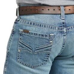 Ariat Men's M4 Edwards Stretch Stackable Boot Cut Jeans 10036075 -ARIA Clothing Shop F21 WEST MNS 10036075 detail03