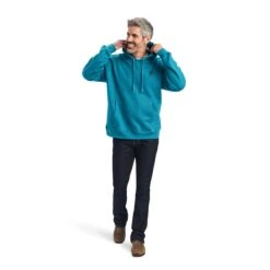 Ariat® Men's Desert Sun Ocean Depths Hooded Sweatshirt 10041726 -ARIA Clothing Shop F22 MNS WEST 10041726 full