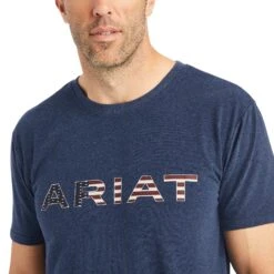 Ariat® Men's Chimayo Navy Heather Graphic T-Shirt 10042193 7 Ariat® Men's Chimayo Navy Heather Graphic T-Shirt 10042193 -ARIA Clothing Shop F22 MNS WEST 10042193 detail01