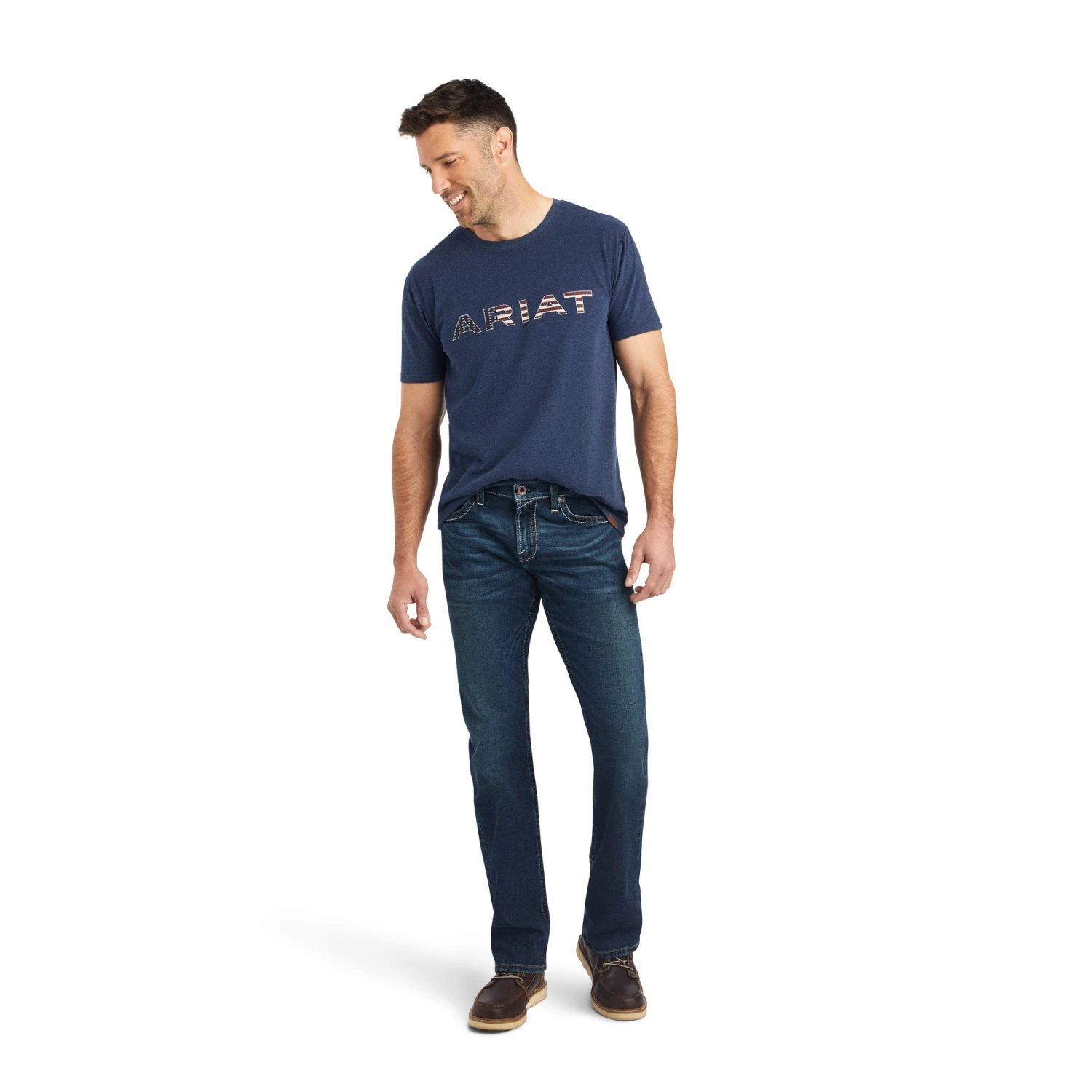 Ariat® Men's Chimayo Navy Heather Graphic T-Shirt 10042193 3 Ariat® Men's Chimayo Navy Heather Graphic T-Shirt 10042193 - Image 3