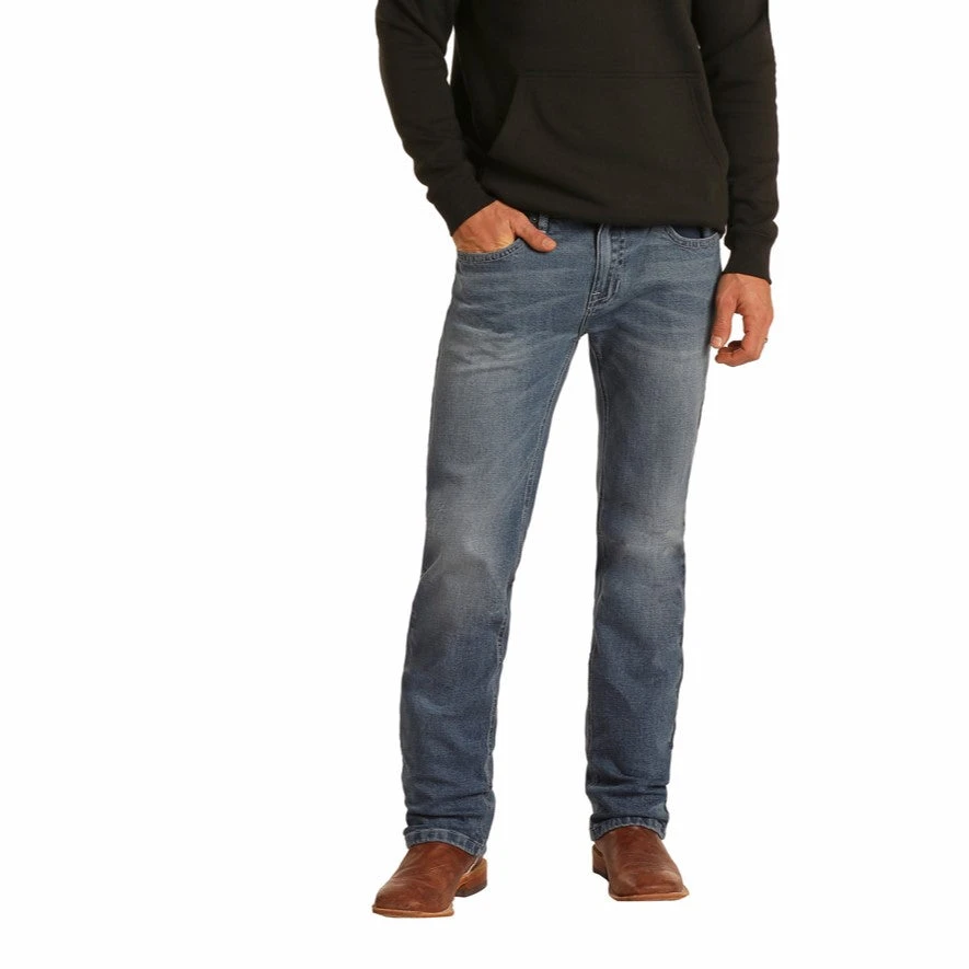 Rock & Roll Denim Men's Hooey Reflex Revolver Medium Vintage Jeans M1R1807-44 2 Rock & Roll Denim Men's Hooey Reflex Revolver Medium Vintage Jeans M1R1807-44 - Image 2