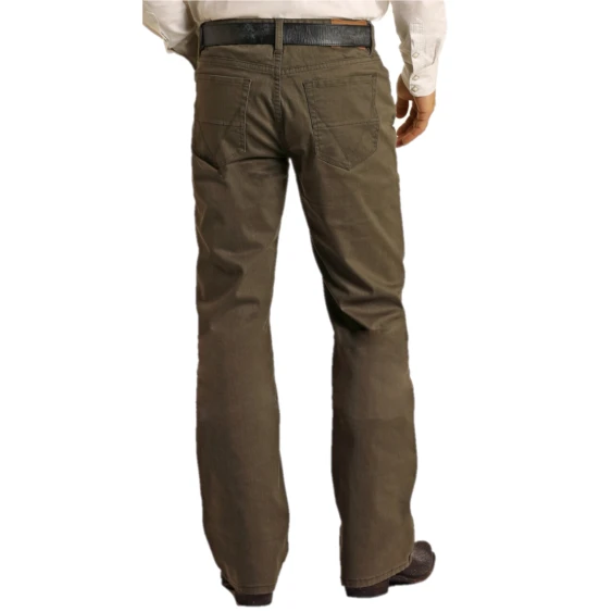 Rock & Roll Denim® Men's Olive Revolver Straight Leg Jeans M1R3589 1 Rock & Roll Denim® Men's Olive Revolver Straight Leg Jeans M1R3589