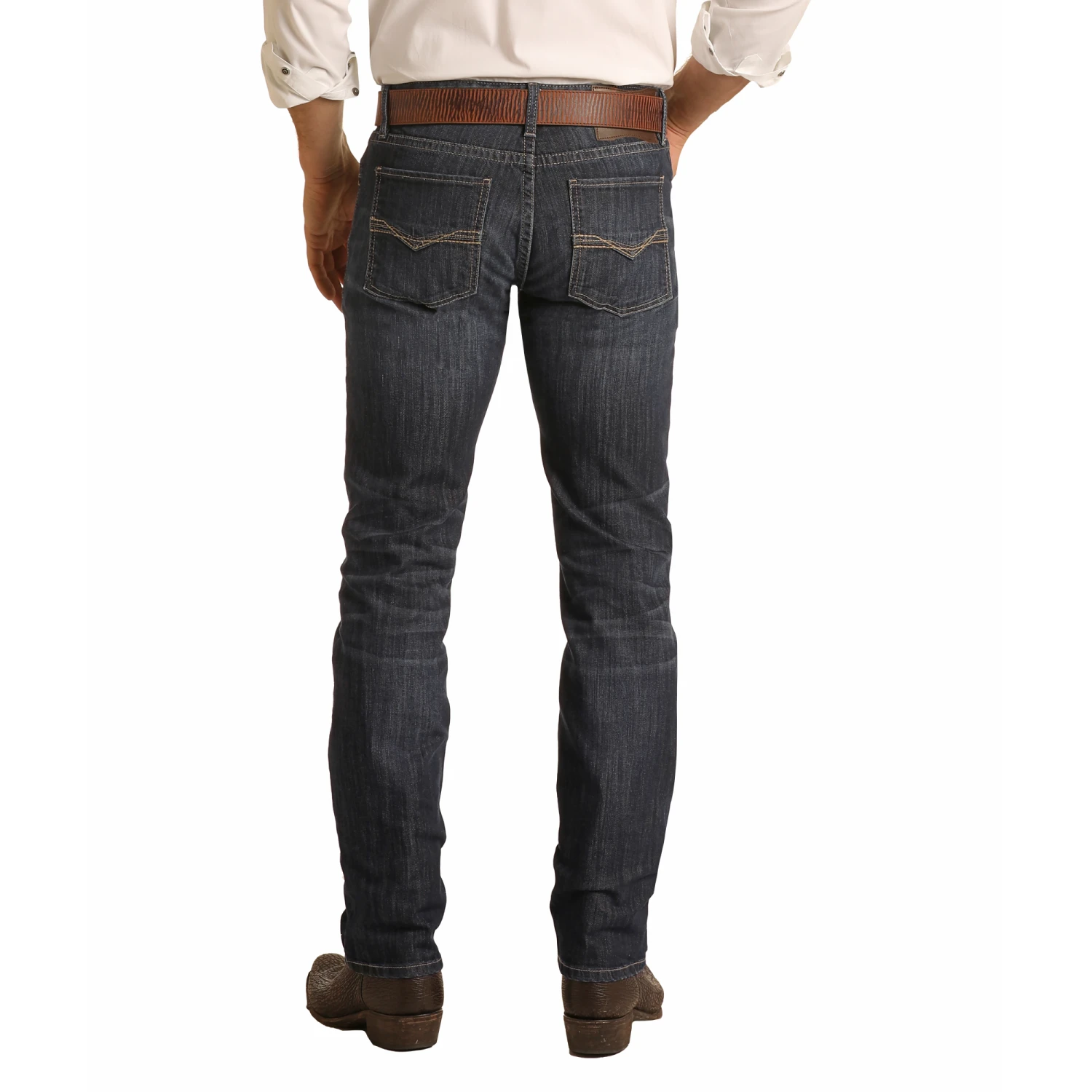 Rock & Roll Denim Men's Reflex Indigo Skinny Straight Jeans MSS3594 1 Rock & Roll Denim Men's Reflex Indigo Skinny Straight Jeans MSS3594