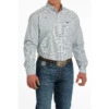 Cinch Men's Plaid Cream Button Down Shirt MTW1105519