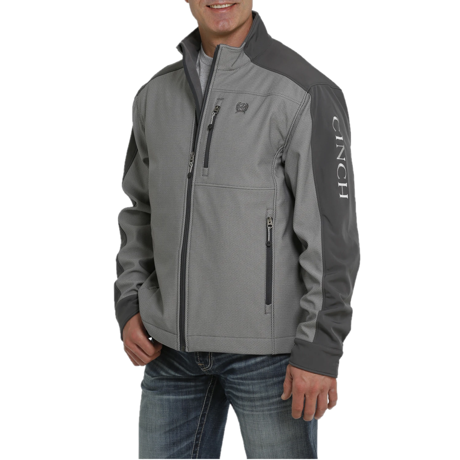 Cinch® Men's Grey Concealed To Carry Bonded Jacket MWJ1565001 4 Cinch® Men's Grey Concealed To Carry Bonded Jacket MWJ1565001 - Image 4