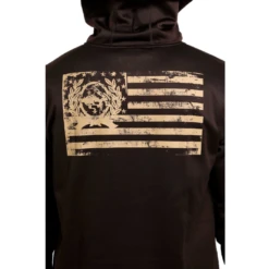 Cinch® Men's American Flag Brown 1/4 Zip Pullover MWK1240002 -ARIA Clothing Shop MWK1240002 3
