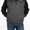 Cinch Men's Concealed Carry Wooly Charcoal Grey Vest MWV1543002