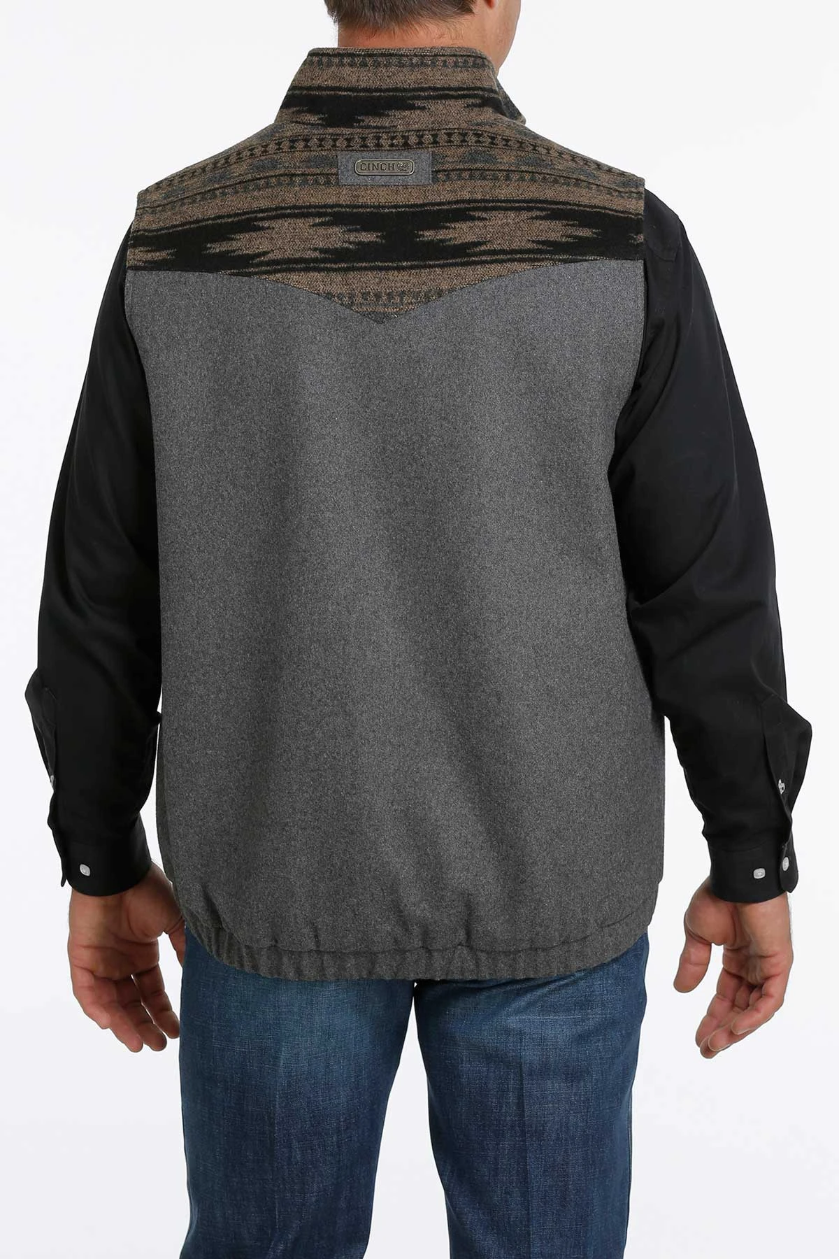Cinch Men's Concealed Carry Wooly Charcoal Grey Vest MWV1543002 2 Cinch Men's Concealed Carry Wooly Charcoal Grey Vest MWV1543002 - Image 2
