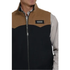 Cinch® Men's Concealed Carry Wooly Bonded Navy Vest MWV1543005 -ARIA Clothing Shop MWV1543005