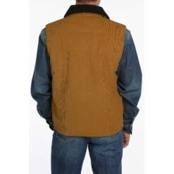 Cinch Men's Sherpa Lined Corduroy Gold Vest MWV1557002 -ARIA Clothing Shop MWV1557002 2 b759d5f1 72ef 4e36 b062 890f1804c760