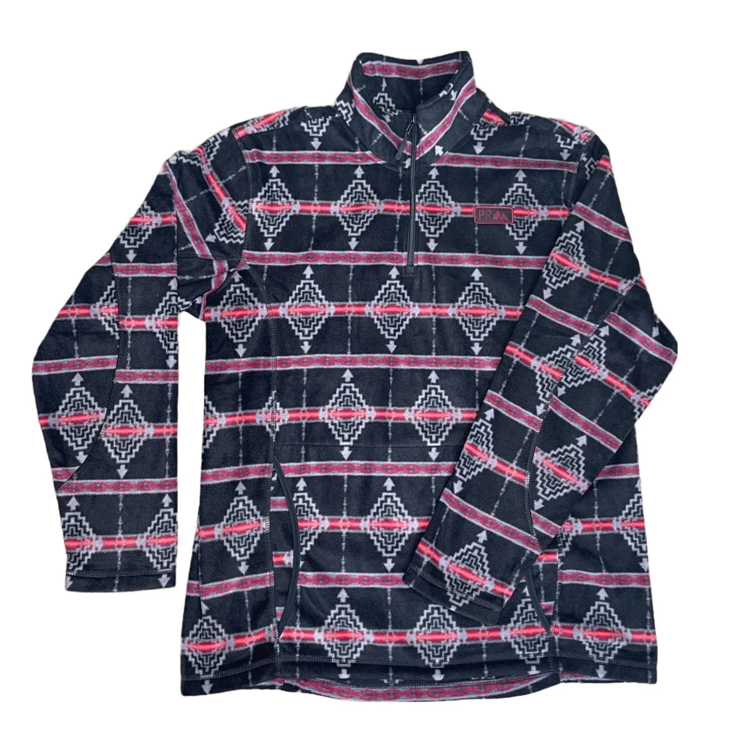 Powder River Outfitters® Men's Aztec Black 1/4 Zip Pullover 91-1040-01 1 Powder River Outfitters® Men's Aztec Black 1/4 Zip Pullover 91-1040-01