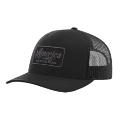 Rural Cloth We Grow Beer Graphic Black Trucker Cap WGB-H15