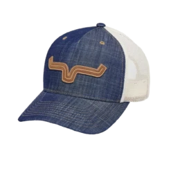 Kimes Ranch® Men's Roped LP Denim Blue Trucker Cap ROPED-DEN