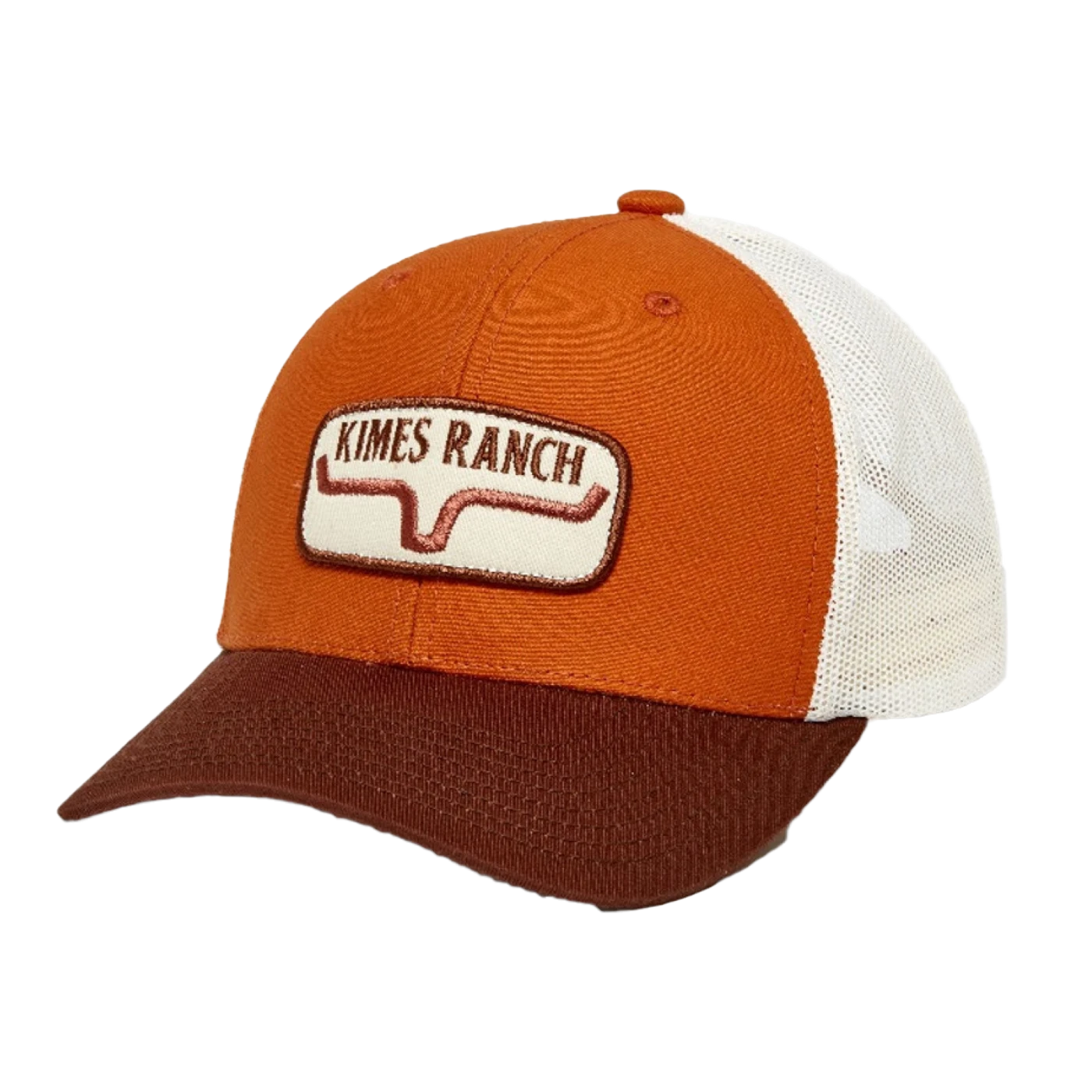 Kimes Ranch® Burnt Orange Rolling Trucker Cap ROLL-BO 1 Kimes Ranch® Burnt Orange Rolling Trucker Cap ROLL-BO