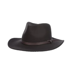 Dorfman Pacific Men's Napier Provato Knit™ Outback Black Faux Hat WP1-BLK