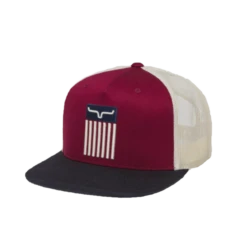 Kimes Ranch® Unisex Cody Trucker Burgundy Cap S22-032662