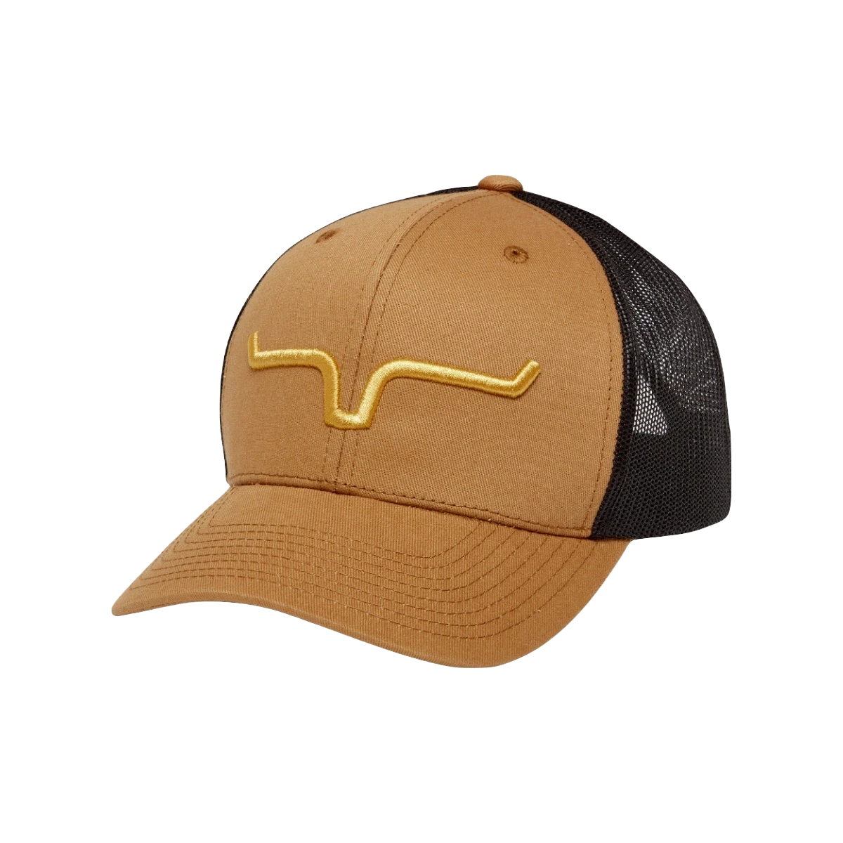 Kimes Ranch® Camel & Black Weekly Trucker Cap WEEK-CAMEL 1 Kimes Ranch® Camel & Black Weekly Trucker Cap WEEK-CAMEL