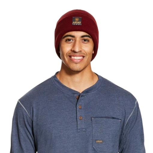 Ariat® Men's Rebar Work Malbec Red Insulated Watch Cap Beanie 10027794 -ARIA Clothing Shop Myproject 87 846ea2be 05f9 4760 98a6 60bec29eb8ed