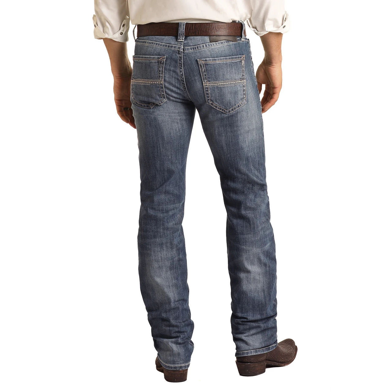 Rock & Roll Men's Revolver Reflex Medium Wash Jeans RRMD1RRZSI 1 Rock & Roll Men's Revolver Reflex Medium Wash Jeans RRMD1RRZSI