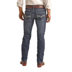 Rock & Roll Denim® Men's Two Toned Dark Wash Jeans RRMD2MR149-200