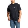 Ariat Men's Rebar Cotton Strong Logo Black T-shirt 10025405