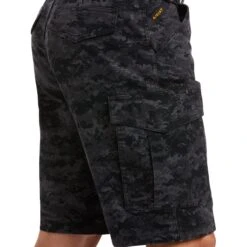 Ariat Mens Rebar Relaxed Durastretch Black Camo Cargo Shorts 10034682 5 Ariat Mens Rebar Relaxed Durastretch Black Camo Cargo Shorts 10034682 -ARIA Clothing Shop S21 MNS WORK 10034682 detail01