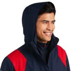Ariat Men's Spectator Waterproof Navy Team Jacket 10039212 -ARIA Clothing Shop S22 MNS ENGL 10039212 detail02