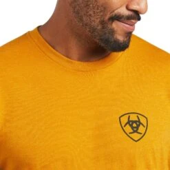 Ariat® Men's Buckthorn Heather Rope Shield Graphic T-Shirt 10040870 -ARIA Clothing Shop S22 MNS WEST 10040870 detail01