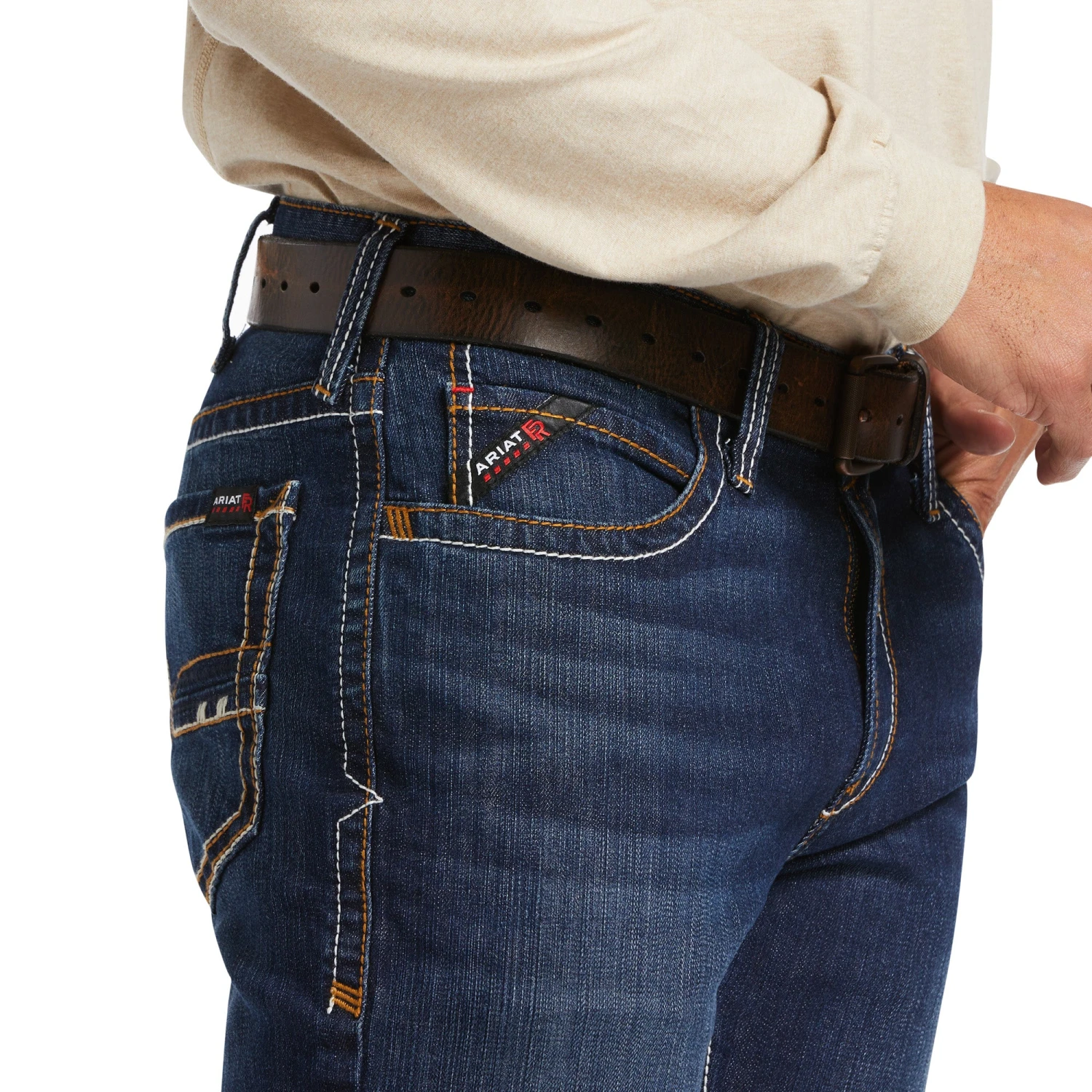 Ariat Men's FR M4 Relaxed DuraStretch Stillwell Bootcut Jeans 10039283 3 Ariat Men's FR M4 Relaxed DuraStretch Stillwell Bootcut Jeans 10039283 - Image 3