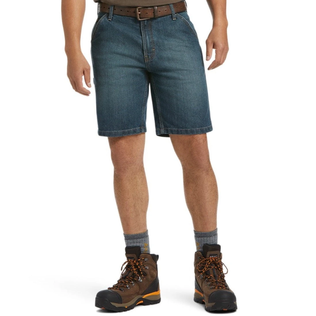 Ariat® Men's Rebar M4 DuraStretch Denim Utility Short 10039286 1 Ariat® Men's Rebar M4 DuraStretch Denim Utility Short 10039286