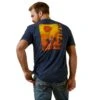Ariat® Men's Mustang Fever Navy Heather T-Shirt 10045275