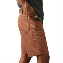 Ariat® Men's Rebar DuraStretch™ Made Tough Rust Brown Shorts 10043171 -ARIA Clothing Shop S23 MNS WORK 10043171 detail02