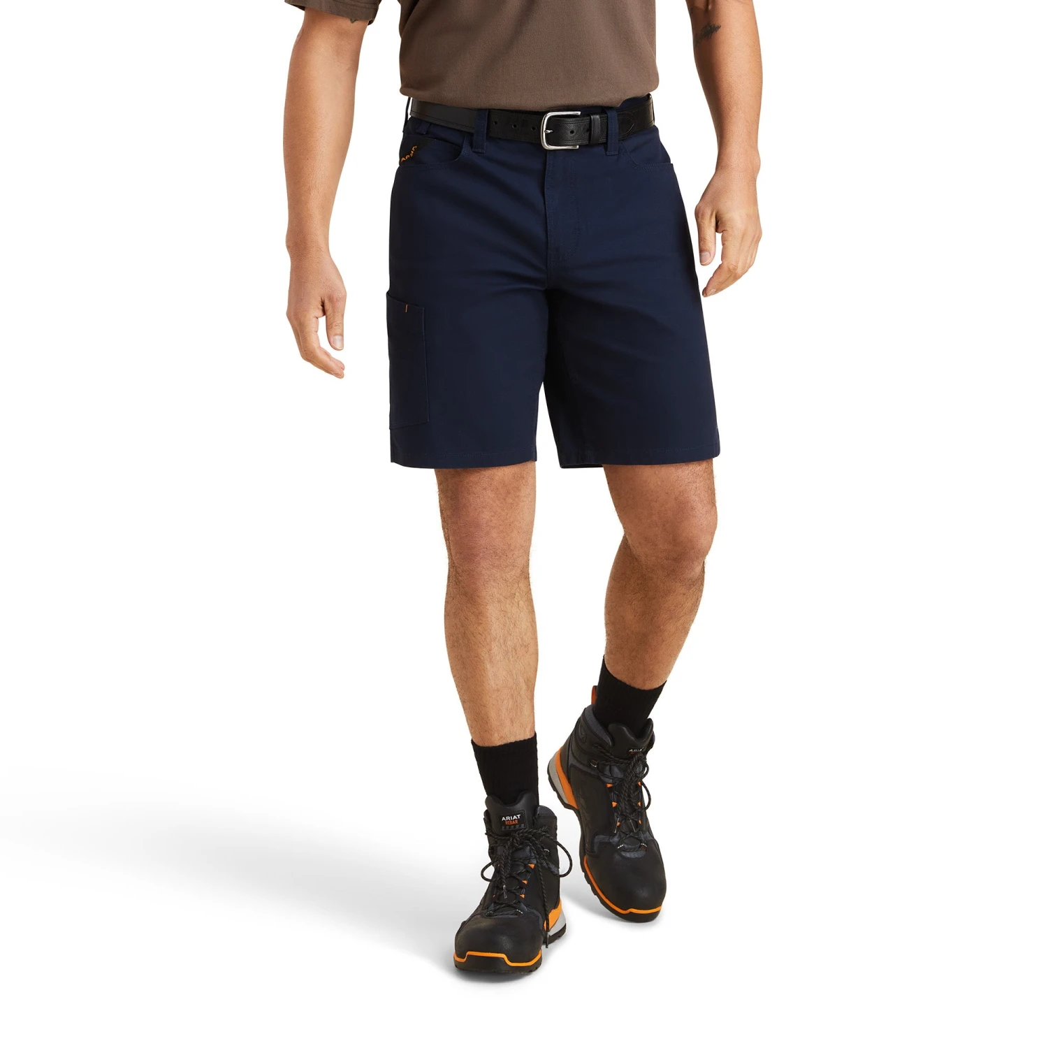 Ariat® Men's Rebar DuraStretch™ Made Tough Navy Shorts 10043172 1 Ariat® Men's Rebar DuraStretch™ Made Tough Navy Shorts 10043172