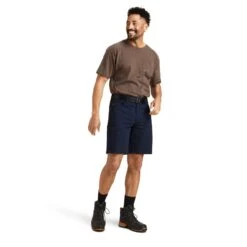 Ariat® Men's Rebar DuraStretch™ Made Tough Navy Shorts 10043172 8 Ariat® Men's Rebar DuraStretch™ Made Tough Navy Shorts 10043172 -ARIA Clothing Shop S23 MNS WORK 10043172 full