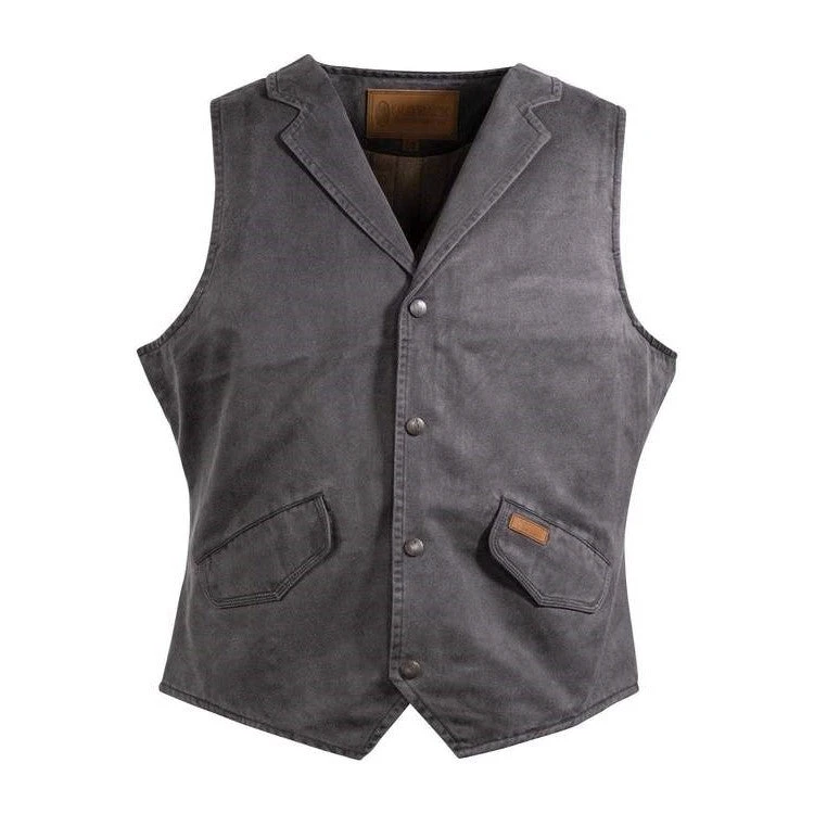 Outback Trading Company Men's Arkansas Charcoal Vest 2835-CHR 1 Outback Trading Company Men's Arkansas Charcoal Vest 2835-CHR